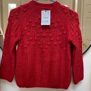 Zara girls knitted sweater